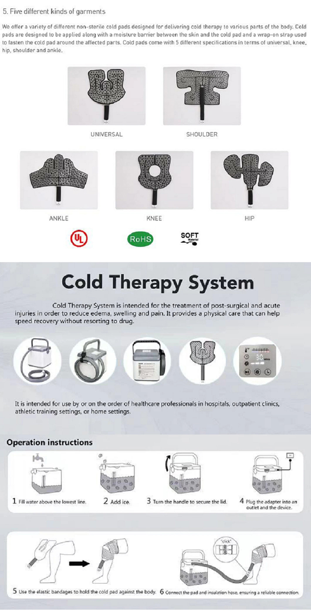 Best Cold Compression Therapy Physical Cryotherapy Machine Physiotherapy Equipment Device